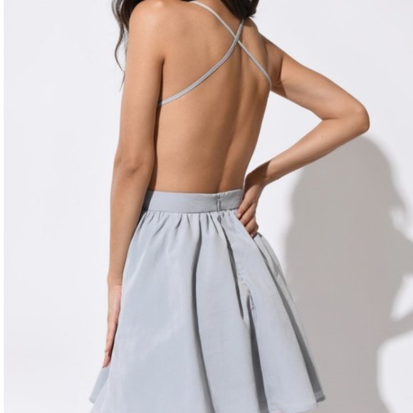 Tobi Mila Skater Dress in Light Blue - Picture 3 of 3